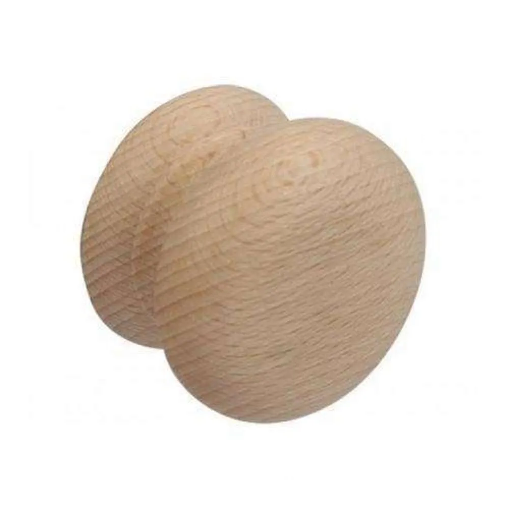 Wooden Knob 35mm Unpolished